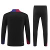 Barcelona Trainings Sweatshirt Quarter-zip 2024-25 Zwarte - Kids